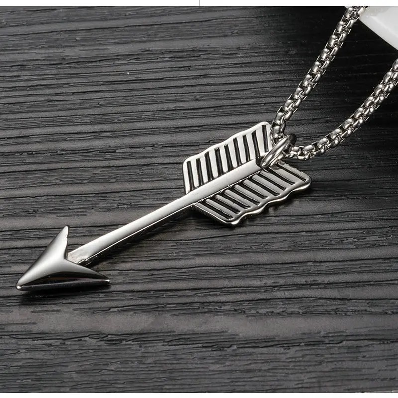 Amgjdk стрелка Стрельба из лука копье Цепочки и ожерелья подвеска Титан стрела