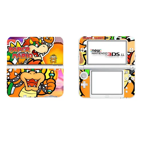 DSLL0045 Супер бумага Марио виниловая наклейка на кожу Наклейка для нового 3DS XL Скины Наклейка s для нового 3DS LL виниловая Защитная Наклейка - Цвет: DSLL0045