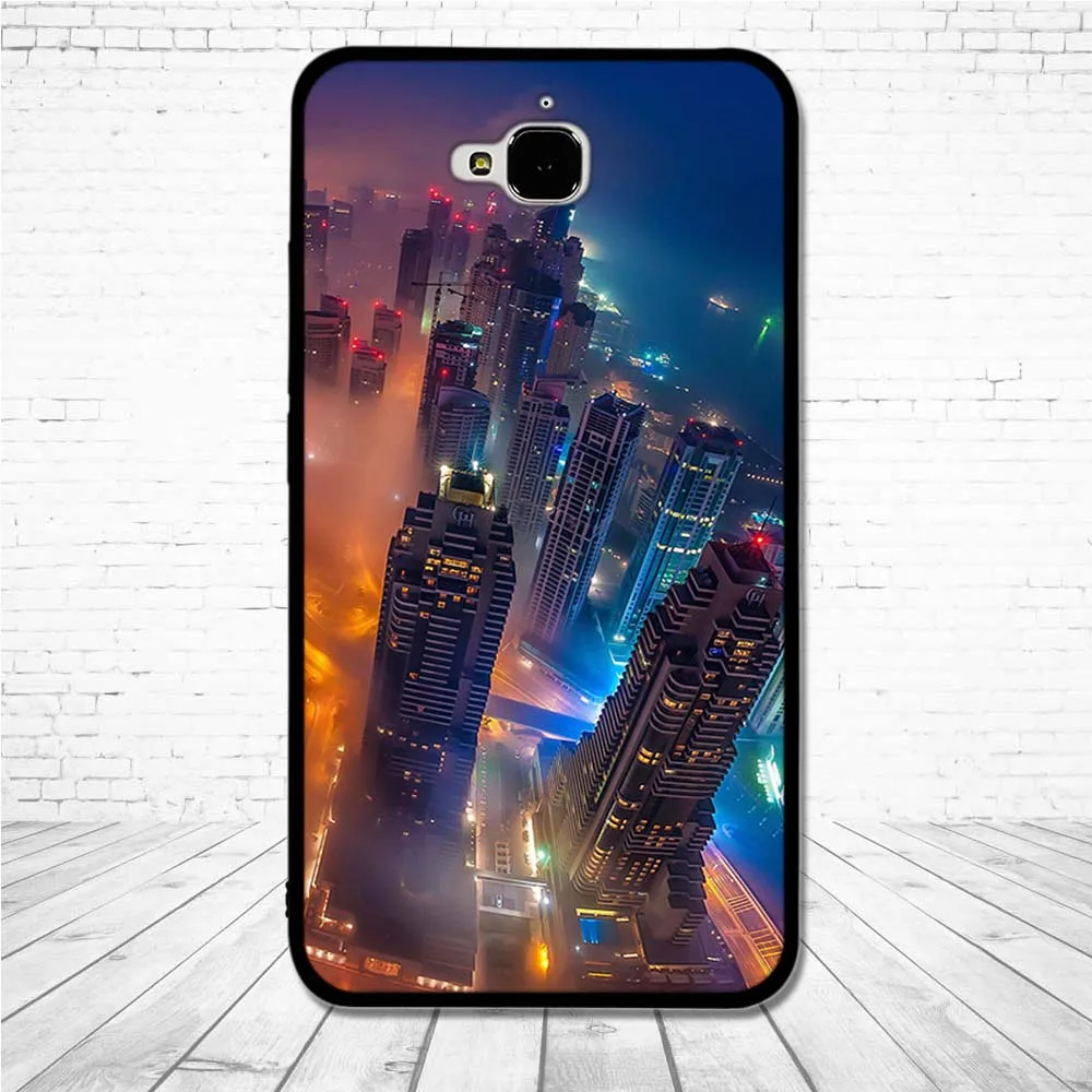 Чехол из ТПУ для huawei Honor 4c Pro Y6 мягкий силиконовый задний телефона 3D рельефные