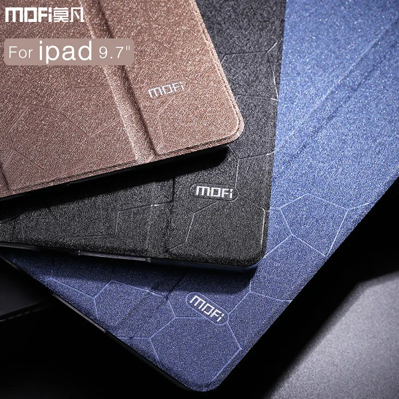 Для iPad чехол 9,7 модель планшет MOFi кожа для iPad 9,7 дюймов Чехол Флип Пробуждение сна прозрачный жесткий Стенд роскошный
