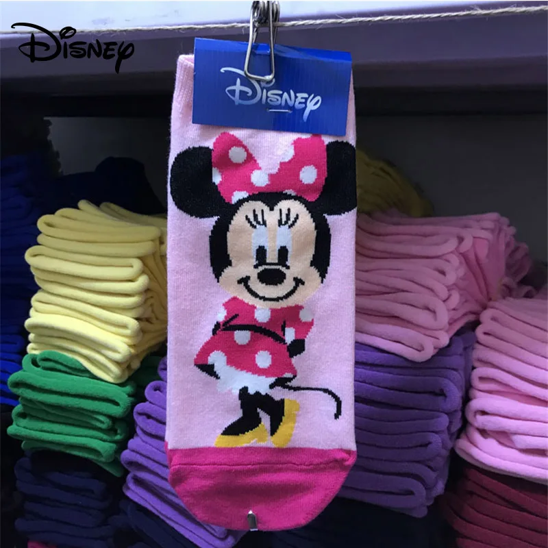 Disney Короткие полусапожки женские носки ярких цветов с рисунком комплект Микки