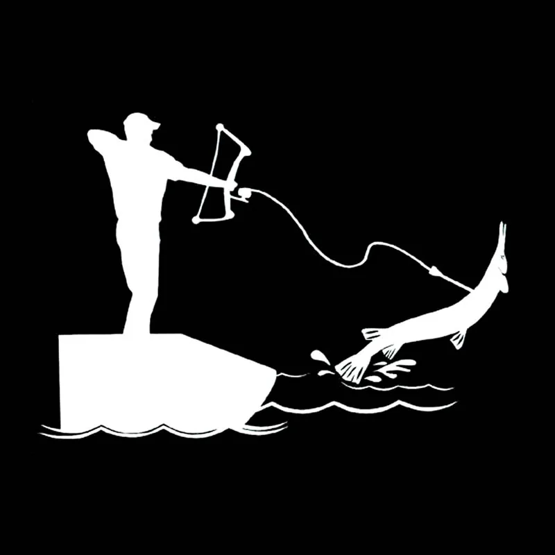 YJZT 14 см * 9 6 Bowfishing модная Высококачественная виниловая Автомобильная наклейка