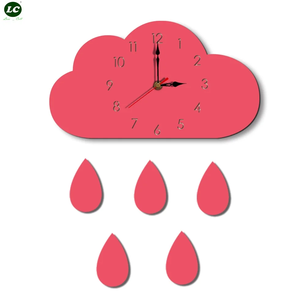 

Wall Clock Wall Watch Cloud Creative Home Cartoon living Room Popular Style Acrylic Children's Watch clocks Wall Home Decor