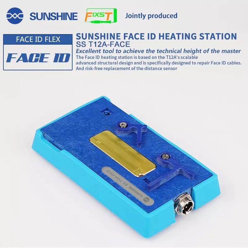 SS-T12A Heating Station With T12A-FACE ID Groove For iPhone X XS MAX Face cable distance sensor Desoldering Repair | Инструменты