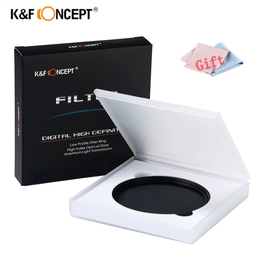 K &amp F CONCEPT ND2-400 nd фильтр 37/40. 5/43/46/49/52/55/62/67/72/77 мм регулируемый для объектива камеры