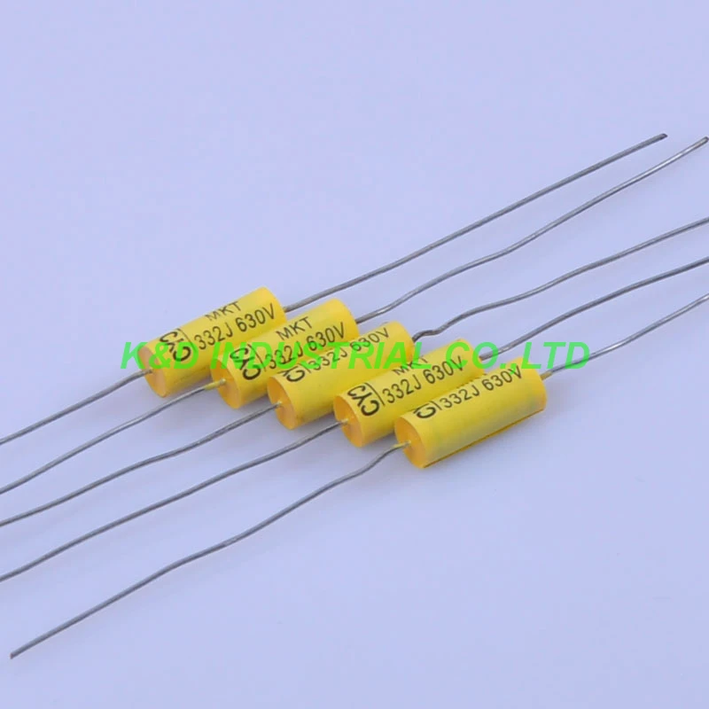 Винтажный радиотрубчатый полимерный пленочный конденсатор Axial 0 0033 мкФ 332 630V для