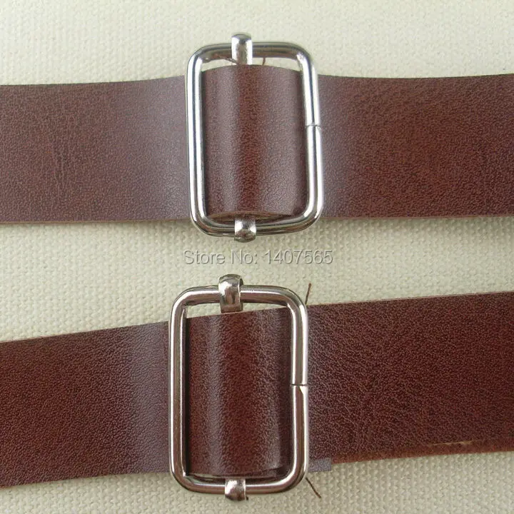 Подтяжки из искусственной кожи для мужчин и женщин Ширина 25 мм 120 см|leather suspenders for