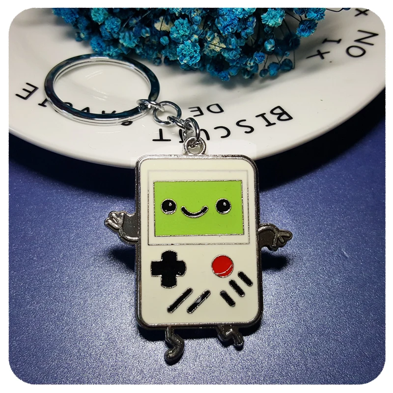 

GRANDBLING Cute Cartoon Game Boy Keychain Gift Key Ring Holder