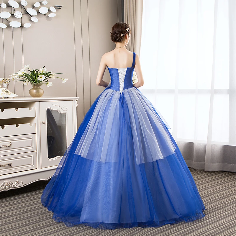 Ruthshen/Новое поступление Vestido De Debutante 15 Ano Quinceanera Бальное платье на одно плечо Пышные
