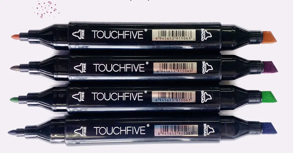 Touchfive 36/48/60/72 Цвета художника с двойной головкой Маркер Комплект жирной алкогольных Эскиз маркер для рисования ручка для анимация дизайн Манга
