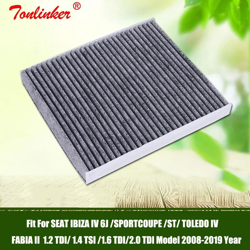 Фильтр салона подходит для SKODA FABIA 2 RAPID ROOMSTER Spaceback 1.2TSI 1,4 T 1.6TDI 2007--Today1 шт. фильтр автомобильный аксессуар