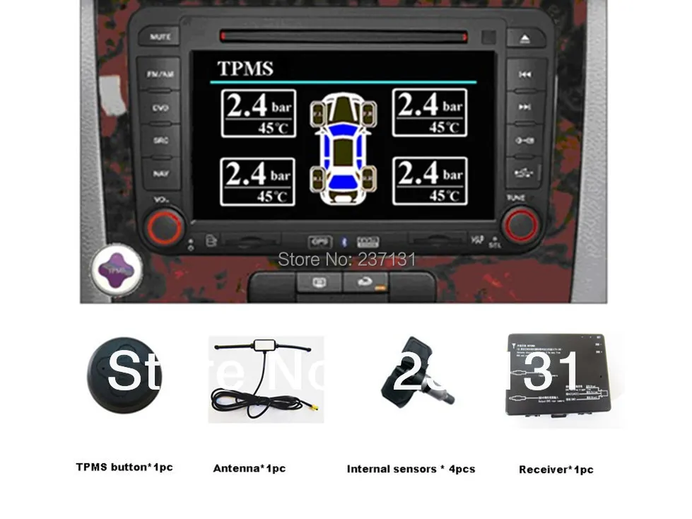 Tire Pressure Monitoring System TPMS system for Car DVD GPS with 4 internal sensor external | Автомобили и мотоциклы