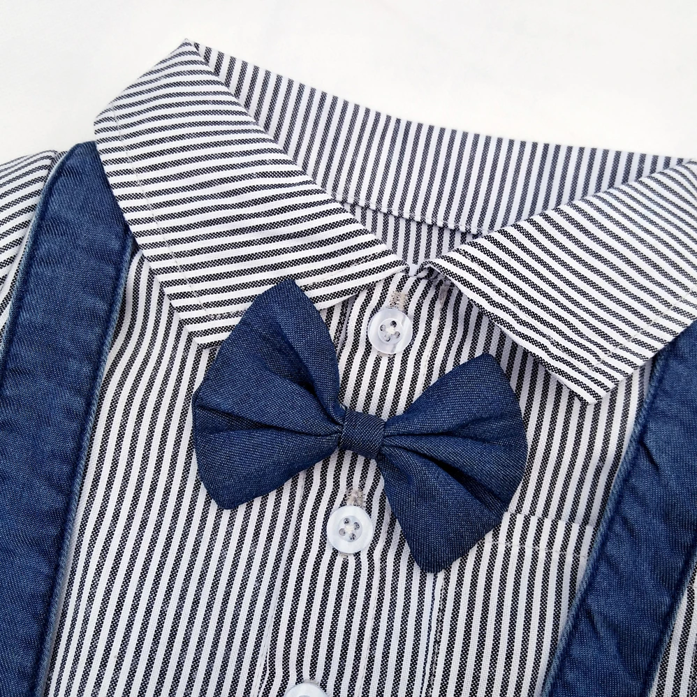 baby boy clothing shirt and suspender shorts newborn boys set t-shirts romper pants clothes for summer suit 4pcs |