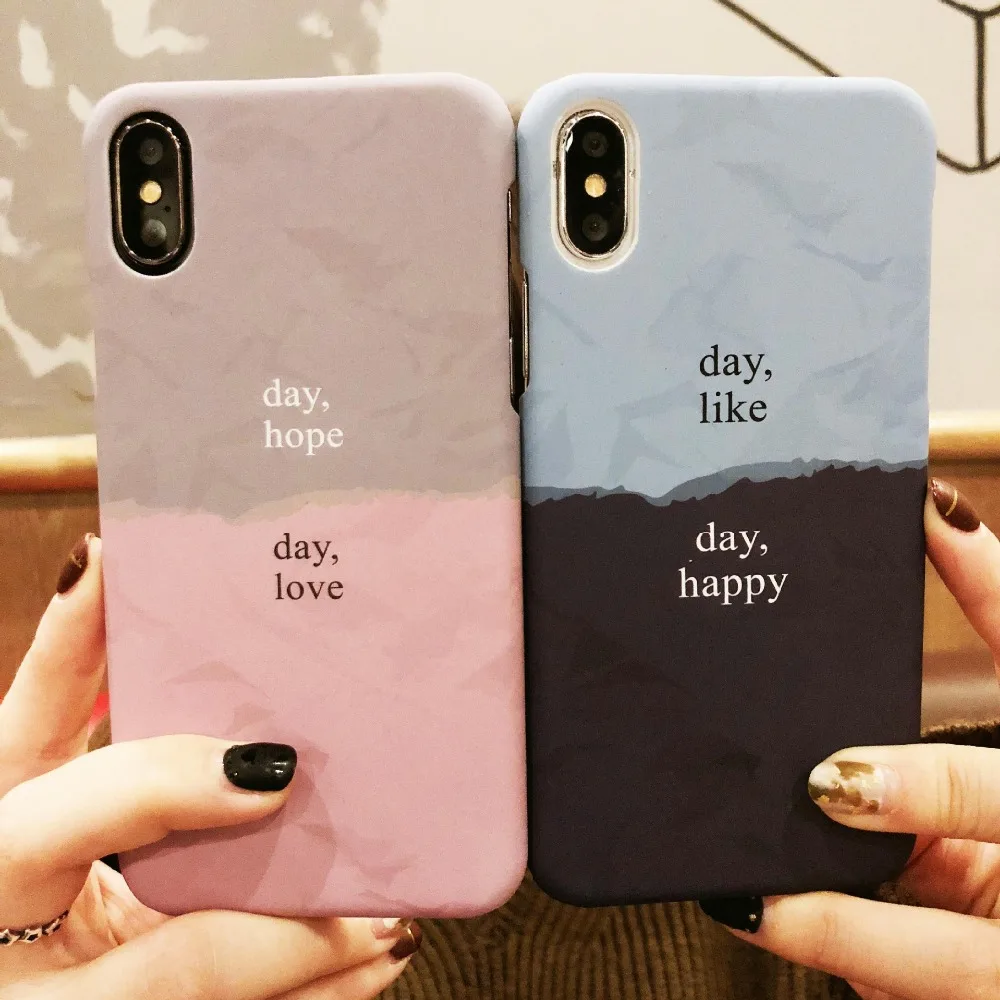 Couple Lovers Phone Case Little Warm For iPhone 7 Hard PC Cover 8 Plus 6 6s Shockroof Flip |