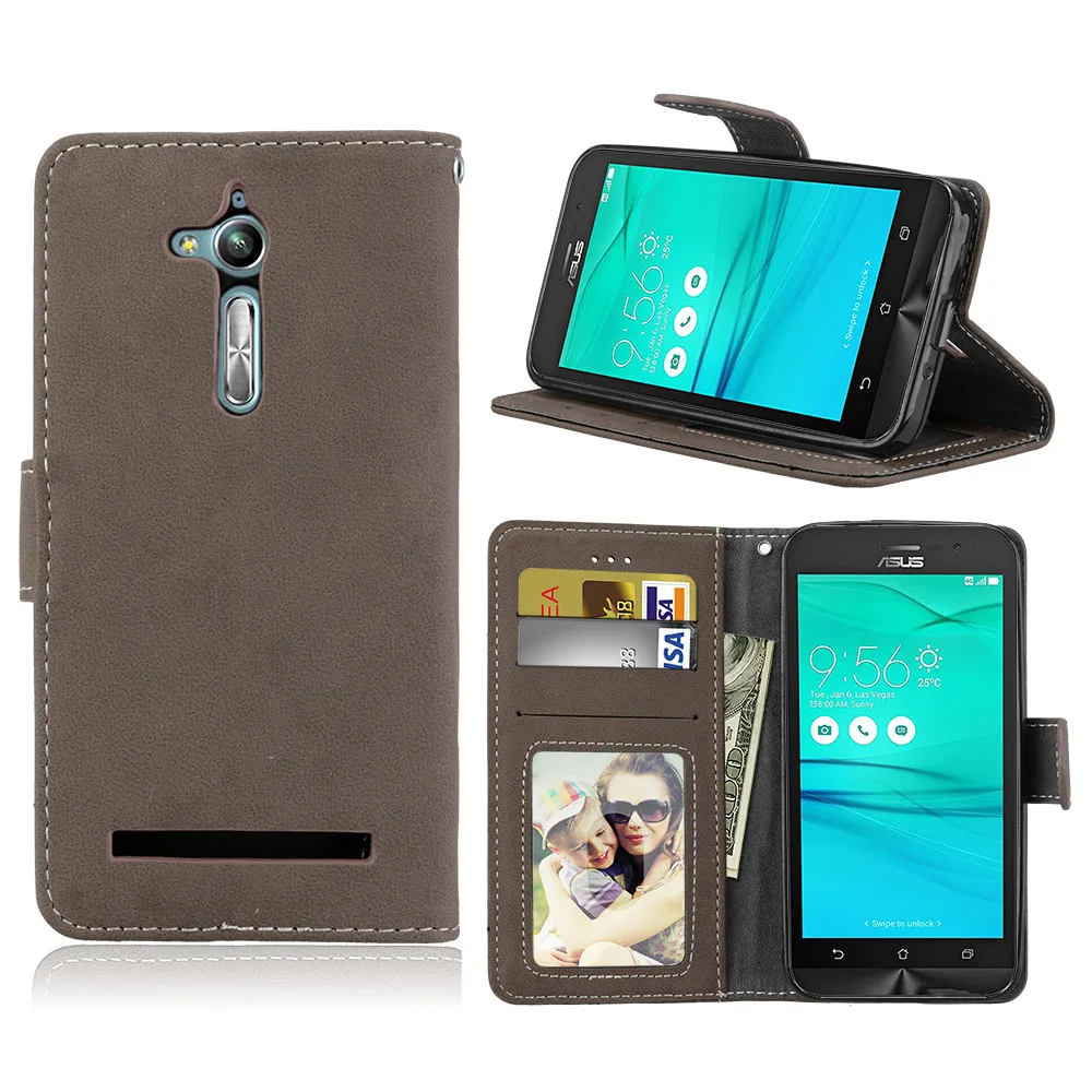 Чехол-книжка для Asus Zenfone GO tv ZB500KL ZB500KG, кожаный чехол-кошелек для ASUS X00AD Zenfone Go ZB500 ZB 500 KL 500KL