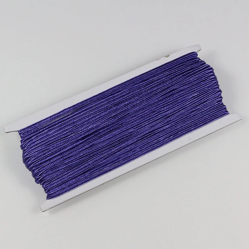 purple 34 ярда(31 м)/лот 3 мм китайский шнур из нейлона разных цветов, Змеиный живот, шнуры для изготовления ювелирных изделий своими руками - Цвет: purple