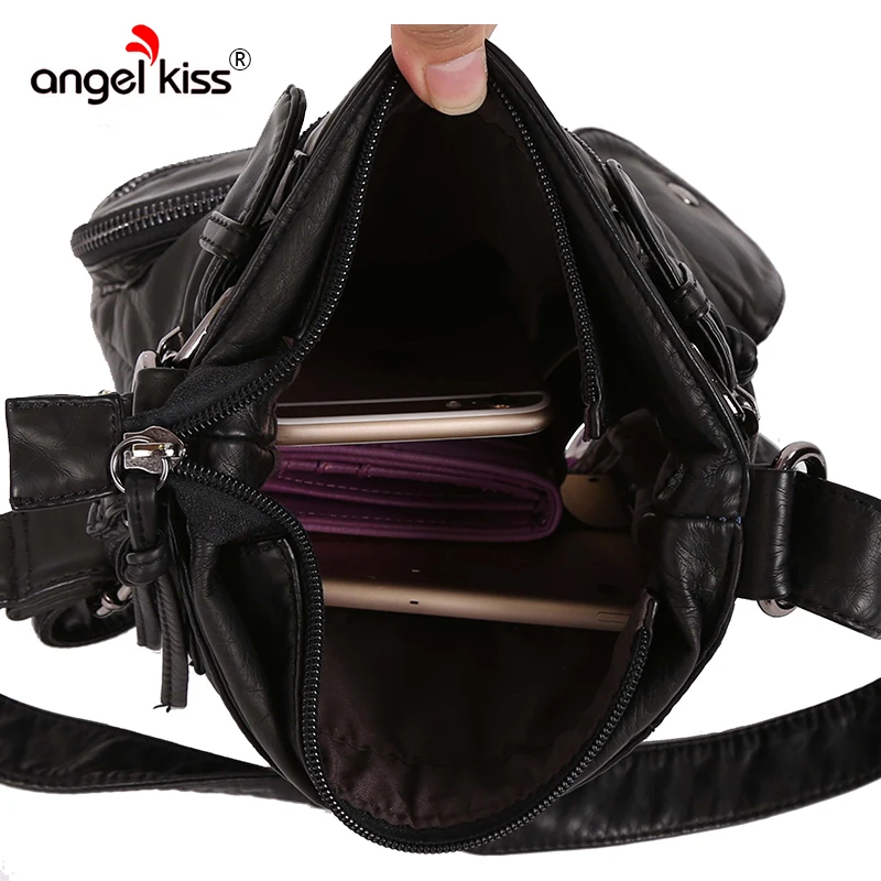 Бренд Angelkiss хит продаж женская сумка через плечо из экологичного и мягкого