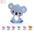 Детский силиконовый Прорезыватель для зубов в виде животных-подвеска из жемчуга пищевого класса