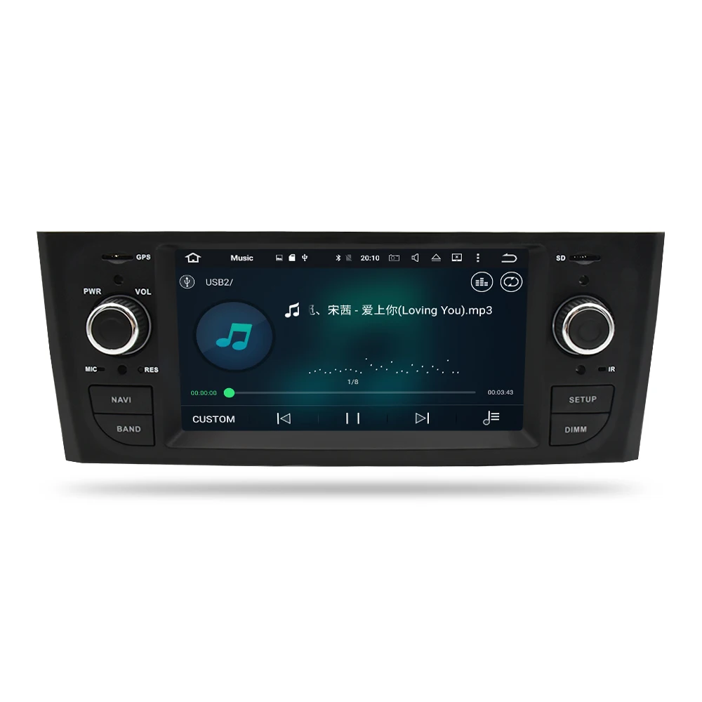Ips экран Android 9,0 авто радио gps навигация Мультимедиа Стерео для Fiat Grande Punto Linea 2006-2012 DVD головное устройство 4G ram