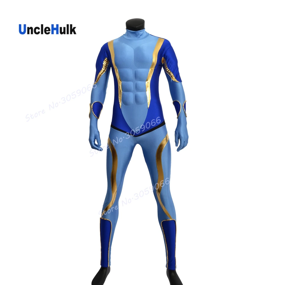 Звездный Платиновый костюм зентай-с шелковой нитью для мышц-A0301 | UncleHulk