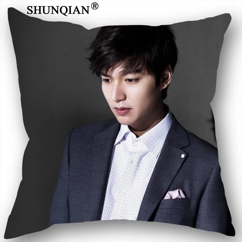 Горячая Распродажа наволочки на заказ Lee Min Ho 35x35 см односторонние чехлы подушки