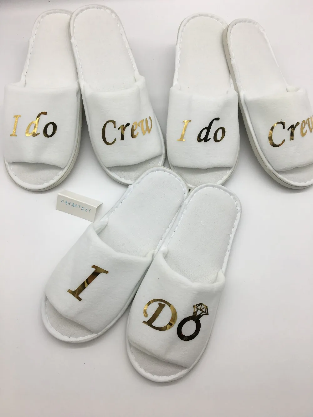 Персонализированные я делаю экипажа невесты свадебные тапочки подружкой для
