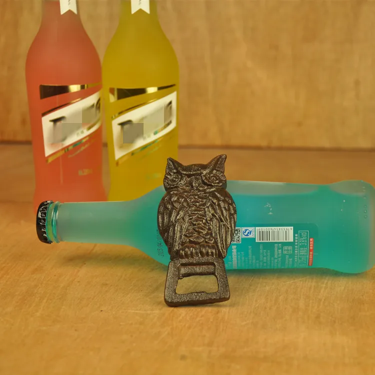 Owl Винтажная чугунная отвертка для пива, открывалка для бутылок, креативная отвертка для бутылок, индивидуальная открывалка - Цвет: Owl