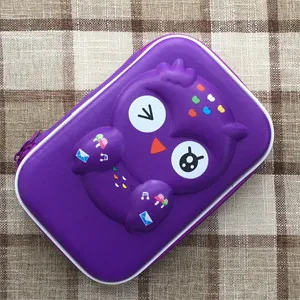 Новая Студенческая EVA с милым фруктовым Карандаш Чехол в мультипликационном стиле на молнии большой Ёмкость ручка канцелярских принадлежностей для Материал Эсколар школьные канцелярские Papelaria - Цвет: Фиолетовый