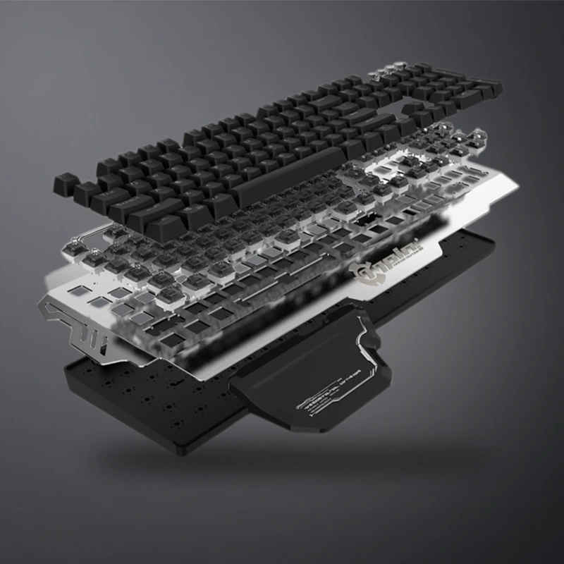 PK900 синий переключатель настраиваемые Подсветка Механическая игровая