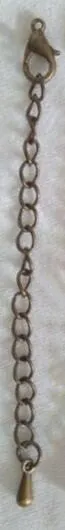 antique Bronze 50 шт. золото/серебро/Античная бронзовая бижутерия цепь соединитель крюк застежка удлинитель звено цепи подходит DIY ожерелье браслет фурнитура - Цвет: antique Bronze
