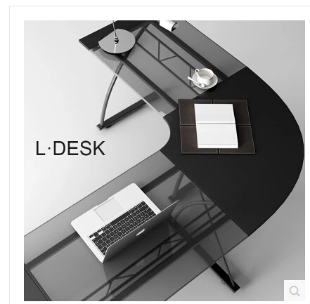 Компьютерный стол. угловой стол .. домашний настольный закаленное стеклянный