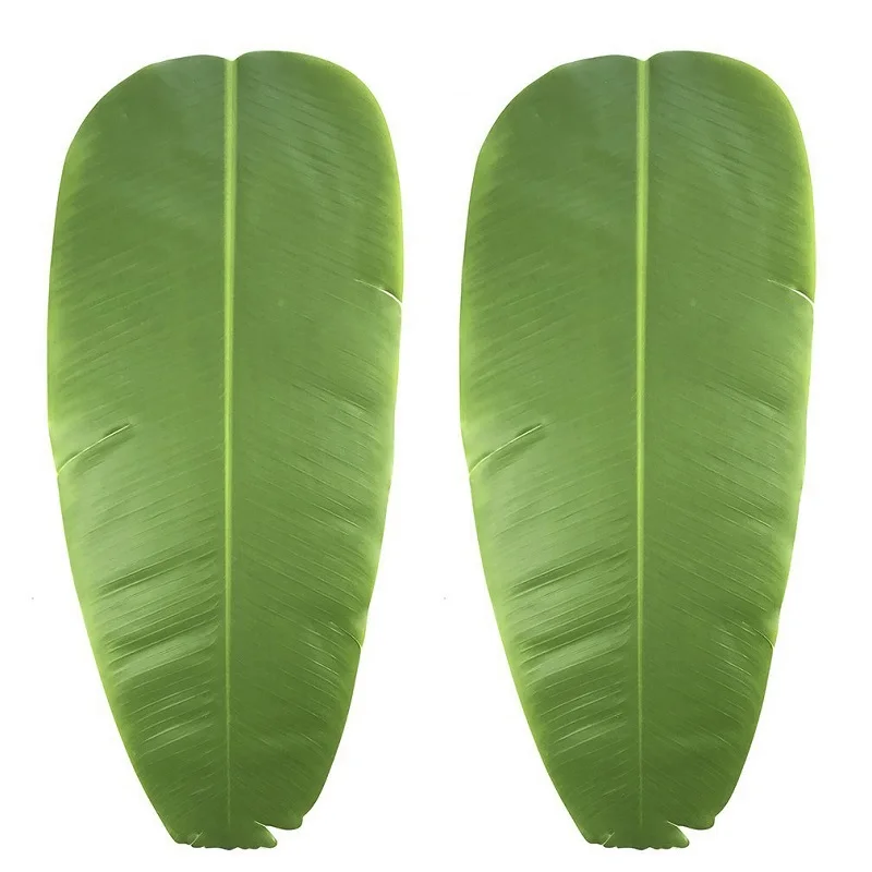 2 шт. искусственный банан листья моделирование кухонная посуда EVA обеденный стол