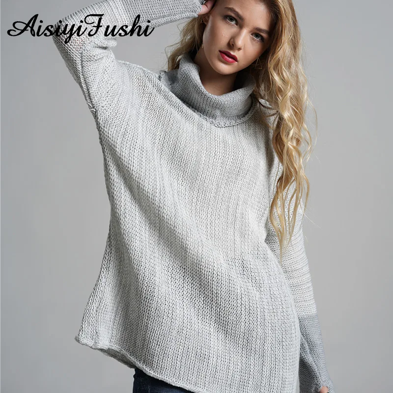 Women's Turtlenecks Sweaters Dresses Autumn Slim Knitted Warm Winter Pullover Oversized Sweater Solid Sexy Mini Dress | Женская