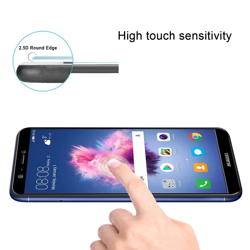 Защитное стекло с полным покрытием для Huawei P Smart Защитная пленка экрана из