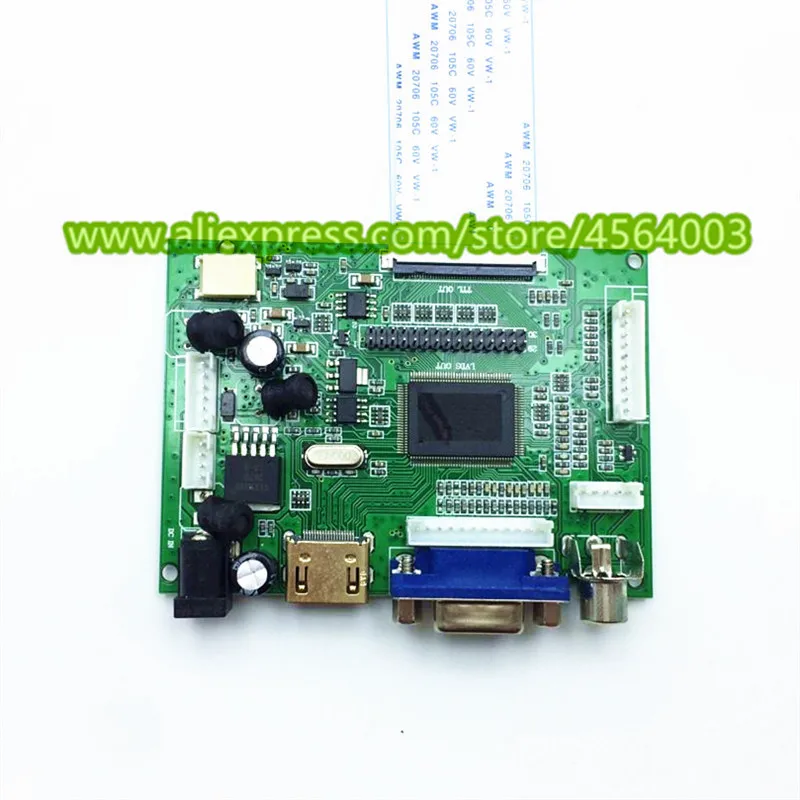 ЖК дисплей 800*480 6 дюймов управление монитором TM060RDH01 доской драйвера HDMI VGA 2AV для