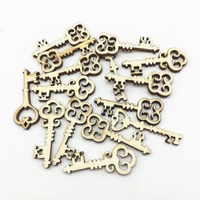 1000pcs 40mm natural mixed wood keys shapes tags confetti emebellishments cardmaking pendant wedding invites crafts scrapbooking