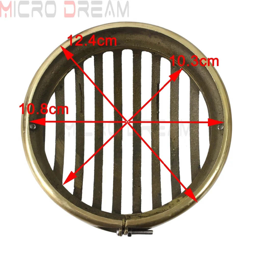 4 5 ''латунная винтажная решетка для фар защита передних мотоцикла защитная