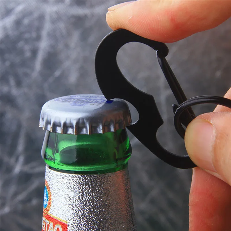 Мини брелок зажим карабин подвесная пряжка черный для спорта на открытом воздухе