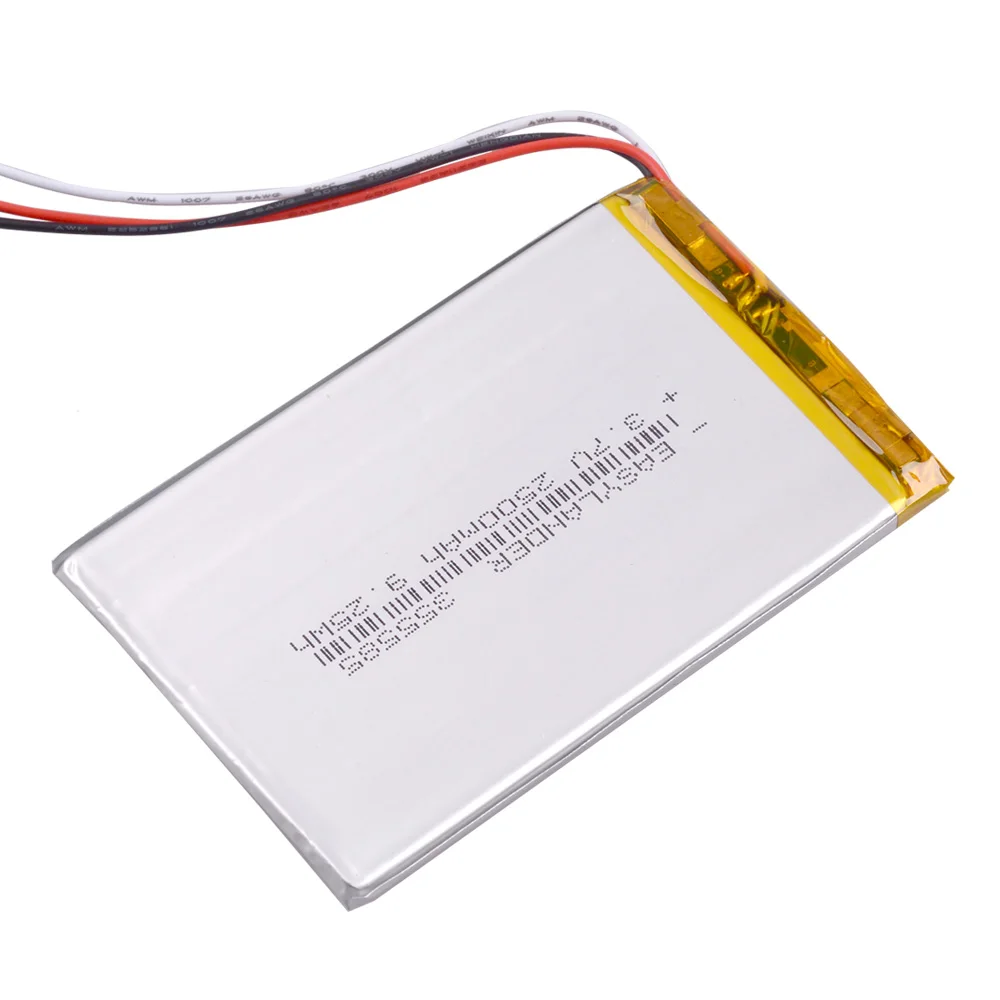 3-жильный 355586 3,7 V 2050mAh литий-полимерный литий-ионный аккумулятор Перезаряжаемые Батарея для электронной книги оникс a61 ОНИКС boox aurora i62ml