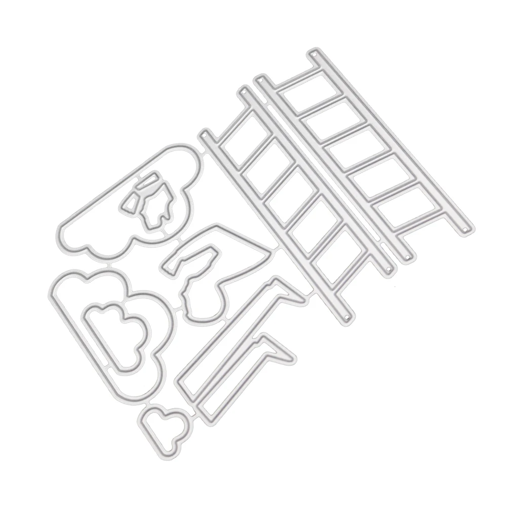 ladder cloud man Metal Cutting Dies Hollow Scrapbooking & Stamping Craft Cuts Creat Handmade Paper Card Stencil | Дом и сад