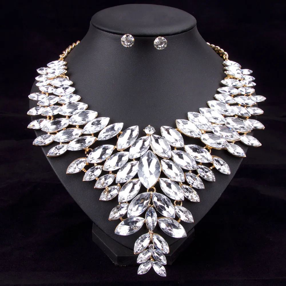 6 цветов s африканские Ювелирные наборы из бисера Свадебное ожерелье женский