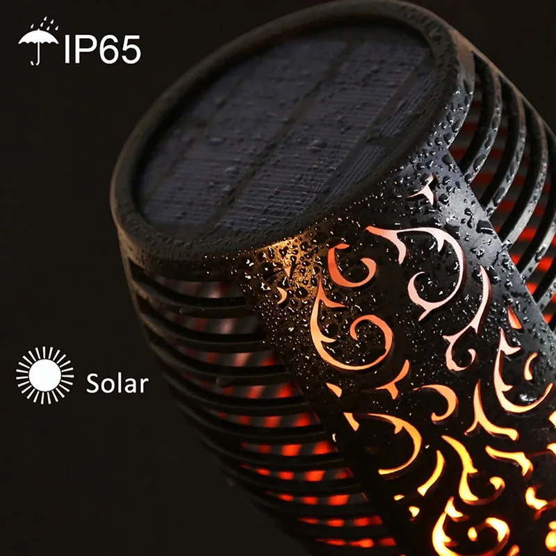 96 Led Solar Flame Lamp IP65 Waterproof For Garden Landscape Decor Lawn Light Lights 1/2/3/4Pcs | Лампы и освещение