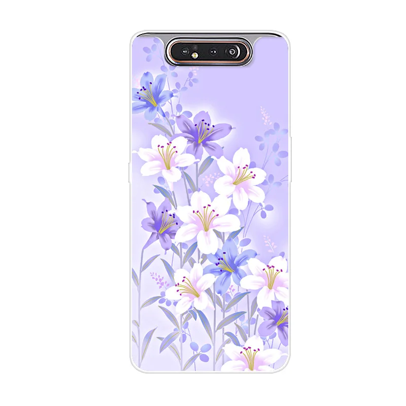 Для samsung A80 чехол с животным Мягкий ТПУ Прозрачный бампер чехол для samsung Galaxy A80 Силиконовая задняя крышка для телефона Capas A 80 A805 A805F