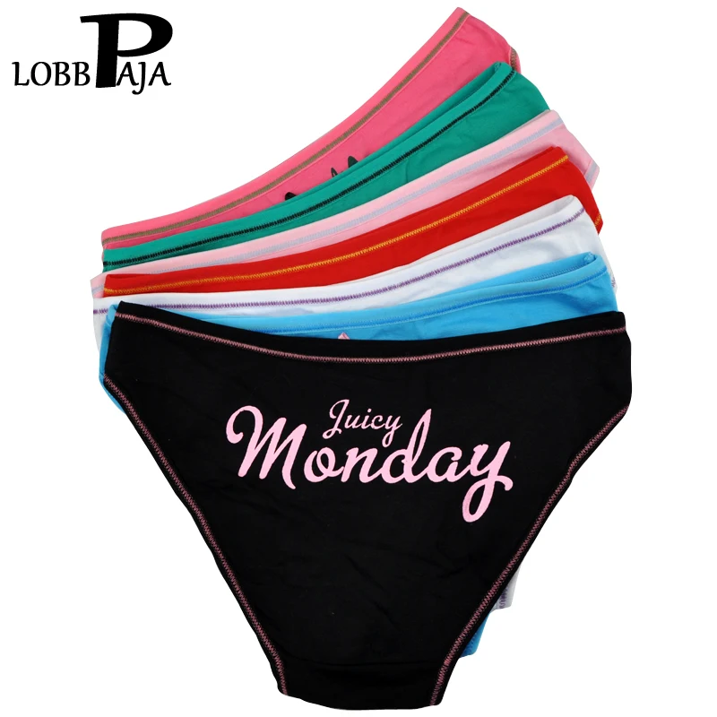 LOBBPAJA Марка Оптовая Лот 14 шт. Женщины Underwear Хлопок Каждый Будни Sexy Ladies Трусики