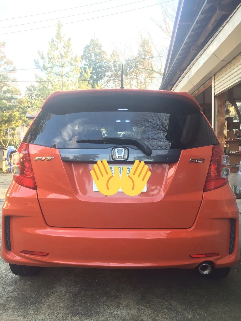 Задний спойлер из углеродного волокна для HONDA Fit ложка 09 13|rear wing|spoiler rearrear spoiler |