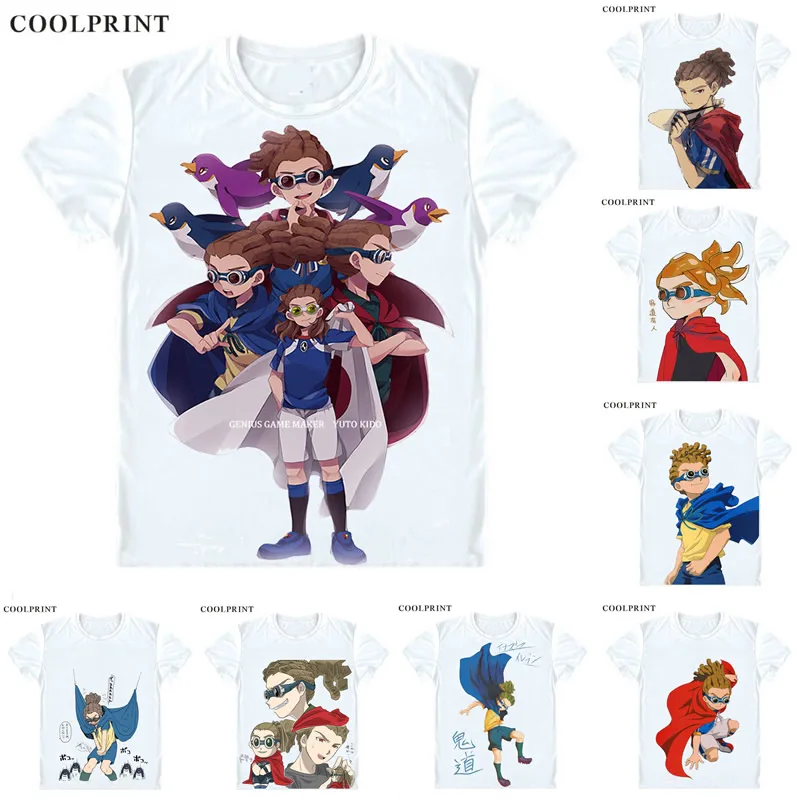 Футболка Coolprint Kidou Yuuto Inazuma Raimon Eleven Legend Japan Мужская Повседневная футболка Премиум с