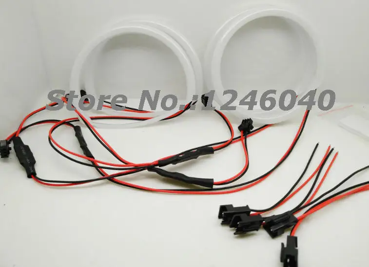 Cotton LED Angel eye SMD СВЕТОДИОДНЫЙ/хлопок светодиодный ангельские глазки гало-кольцо для фар комплект для MAZDA 3 Mazda3 M3 седан 04-2011 автомобилей Сверхяркие рекламные щиты - Цвет: Cotton LED Angel eye