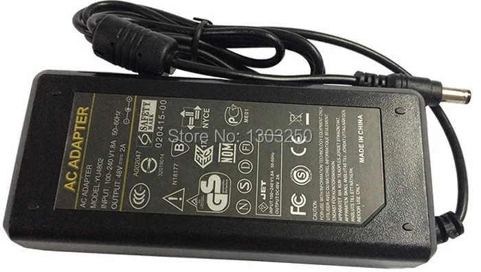 20 шт. Высокое качество AC DC 48V 2A адаптер источника питания зарядное устройство 5 мм