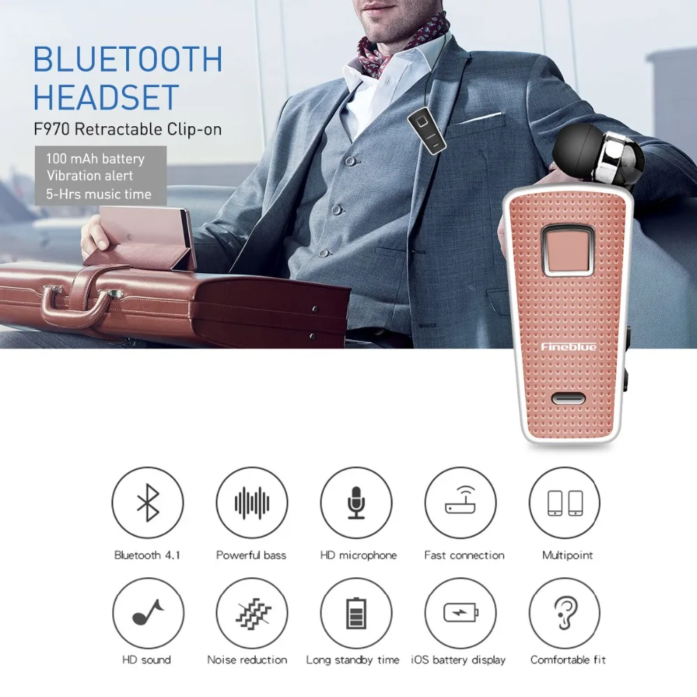 Новейшие портативные беспроводные Bluetooth наушники с зажимом для шеи