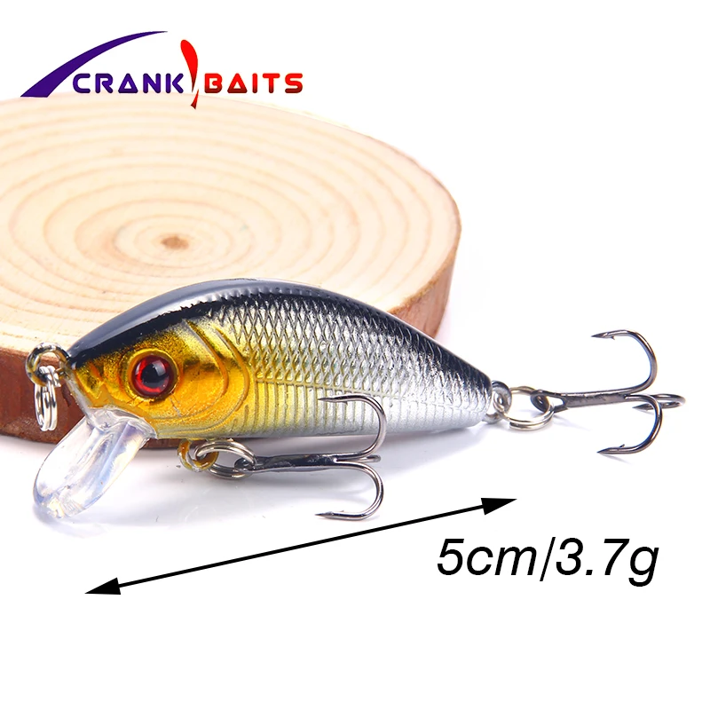 Кривошип приманки черные Гольян рыболовные жесткие minnow 3 7 г/5 см isca искусственный